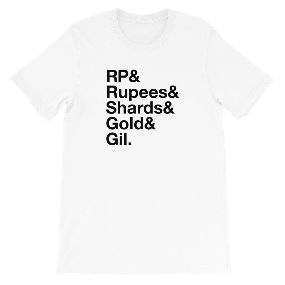 RP Rupees Shards Gold & Gil T-Shirt